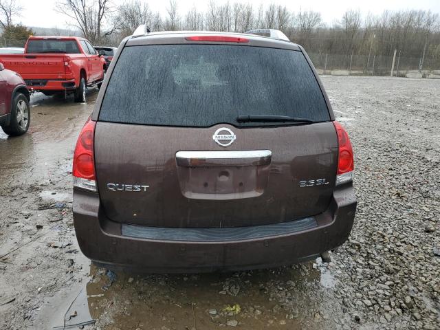 5N1BV28U07N119849 - 2007 NISSAN QUEST S BROWN photo 6