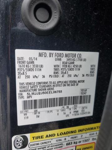 5LMJJ2J50EEL06755 - 2014 LINCOLN NAVIGATOR 黑色 照片 14