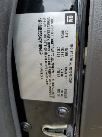 1G8MB35B47Y109459 - 2007 SATURN SKY BLACK photo 12