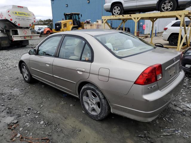 2HGES26744H604623 - 2004 HONDA CIVIC EX TAN photo 2