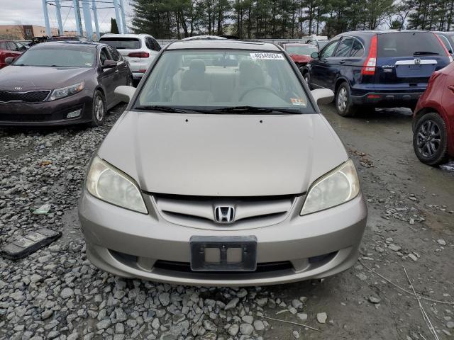 2HGES26744H604623 - 2004 HONDA CIVIC EX TAN photo 5