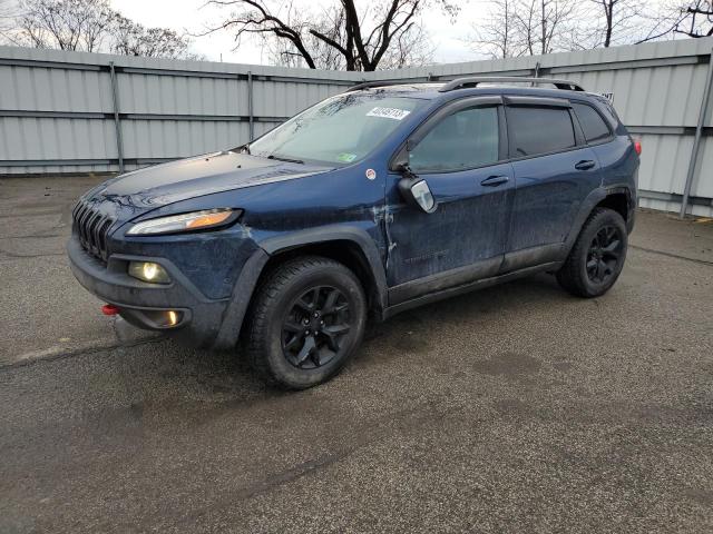 1C4PJMBX6JD598103 - 2018 JEEP CHEROKEE TRAILHAWK BLUE photo 1