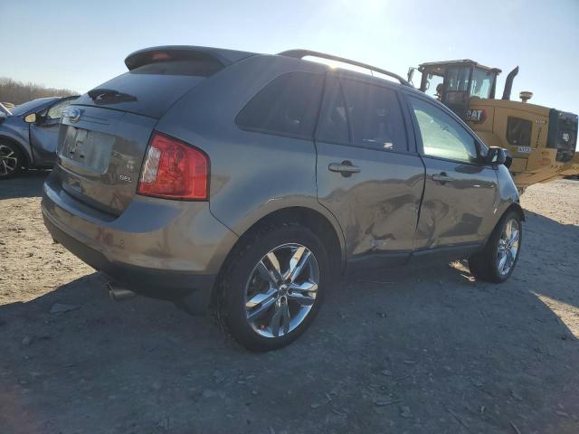 2FMDK3JC4DBB43961 - 2013 FORD EDGE SEL GOLD photo 3