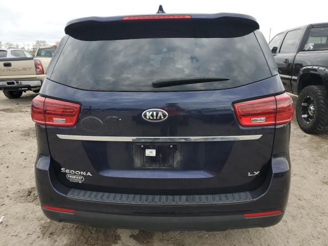 KNDMB5C13K6539371 - 2019 KIA SEDONA LX BLUE photo 6