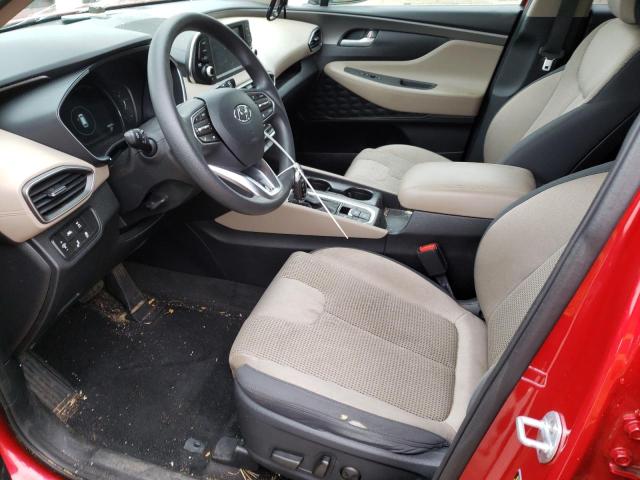 5NMS3CAD8KH123437 - 2019 HYUNDAI SANTA FE SEL Կարմիր լուսանկար 7