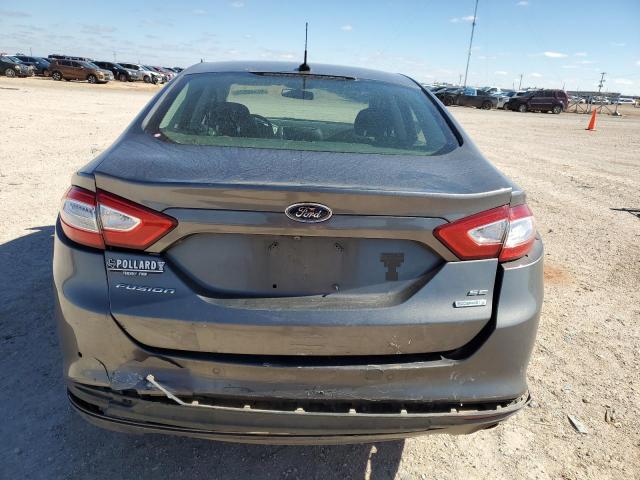 3FA6P0HD8ER378609 - 2014 FORD FUSION SE GRAY photo 6