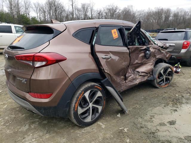 KM8J3CA21HU325995 - 2017 HYUNDAI TUCSON LIMITED TAN photo 3