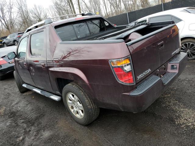 2HJYK16558H537410 - 2008 HONDA RIDGELINE RTL RED photo 2