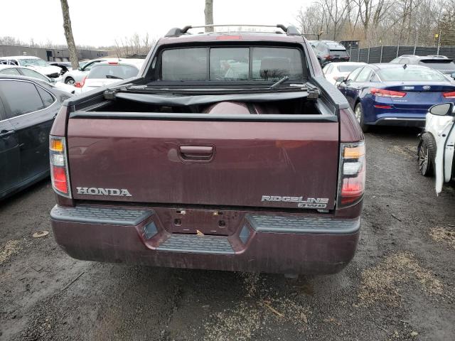 2HJYK16558H537410 - 2008 HONDA RIDGELINE RTL RED photo 6