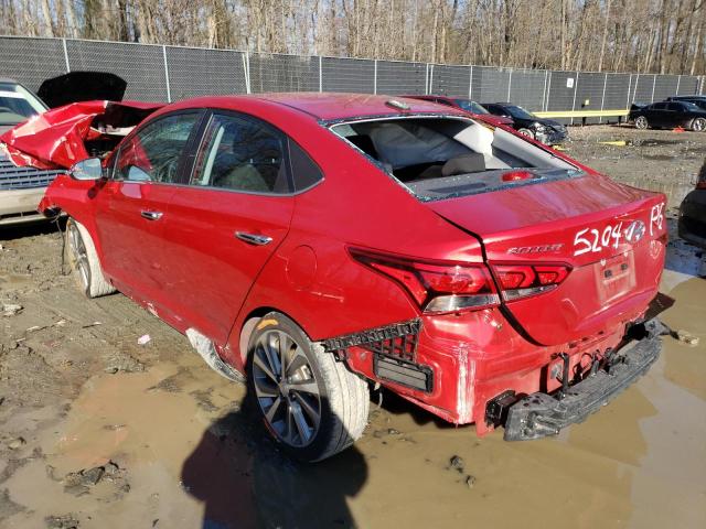 3KPC34A6XME145204 - 2021 HYUNDAI ACCENT LIMITED RED photo 2