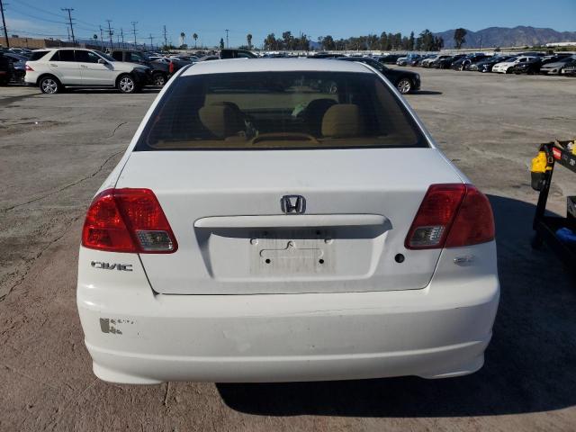 2HGES26754H575701 - 2004 HONDA CIVIC EX WHITE photo 6