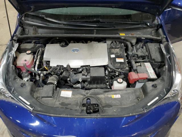 JTDKARFU8H3053429 - 2017 TOYOTA PRIUS BLUE photo 11