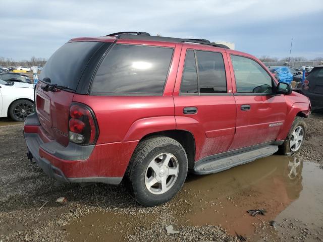 1GNDT13S132369428 - 2003 CHEVROLET TRAILBLAZE RED photo 3