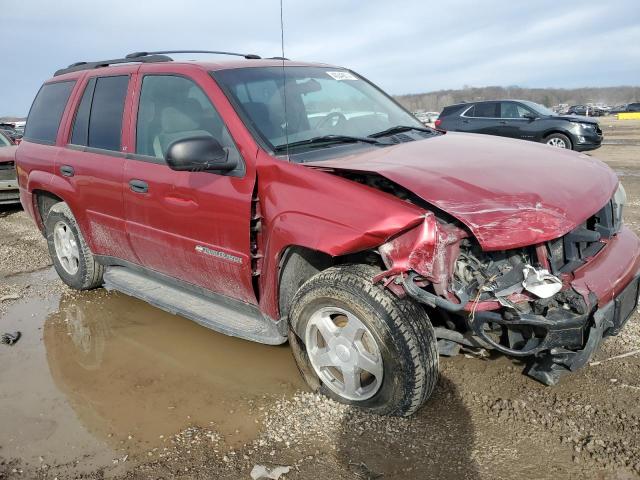 1GNDT13S132369428 - 2003 CHEVROLET TRAILBLAZE RED photo 4