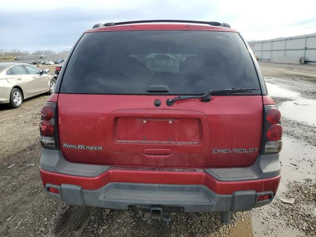 1GNDT13S132369428 - 2003 CHEVROLET TRAILBLAZE RED photo 6