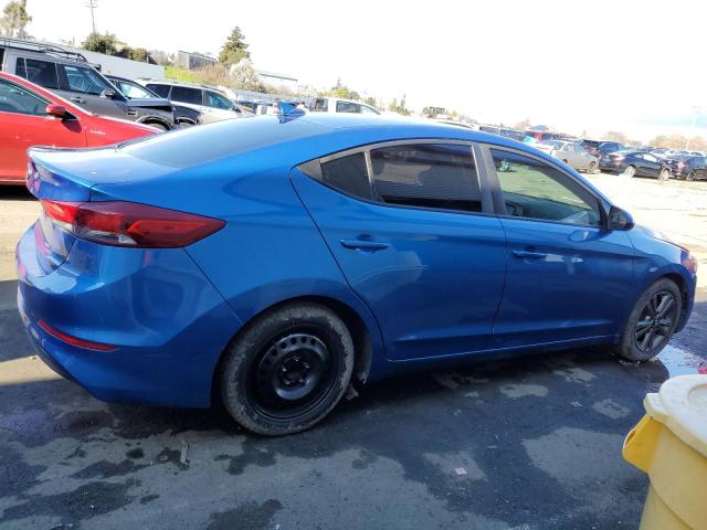 5NPD84LF5JH240098 - 2018 HYUNDAI ELANTRA SEL BLUE photo 3