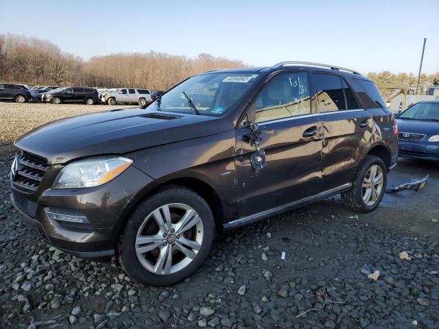 4JGDA5HBXCA026441 - 2012 MERCEDES-BENZ ML 350 4MATIC BROWN photo 1