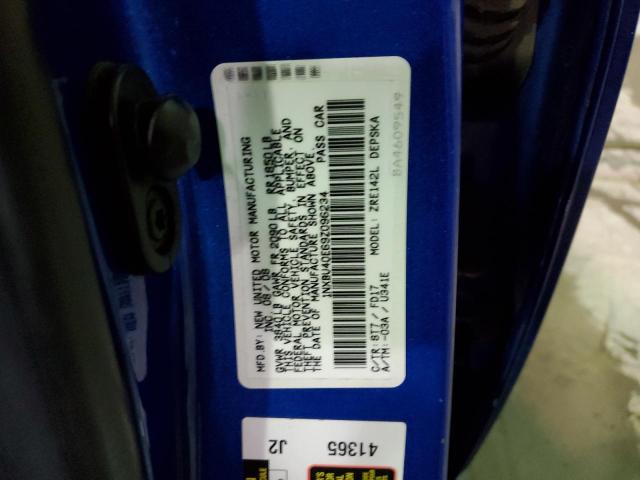 1NXBU40E69Z096234 - 2009 TOYOTA COROLLA BASE BLUE photo 12