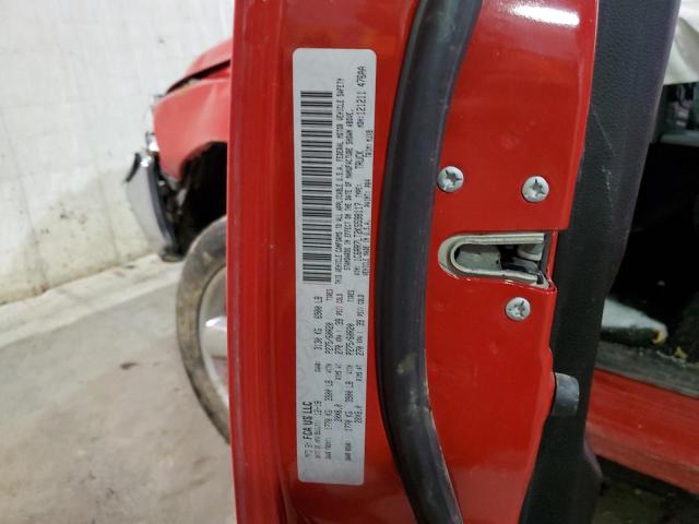 1C6RR7LT2KS598117 - 2019 RAM 1500 CLASS SLT წითელი ფოტო 12