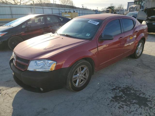 1B3LC56K78N206605 - 2008 DODGE AVENGER SXT RED photo 1