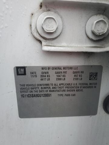 1G11C5SA8GU128691 - 2016 CHEVROLET MALIBU LIM LT 白色 照片 12