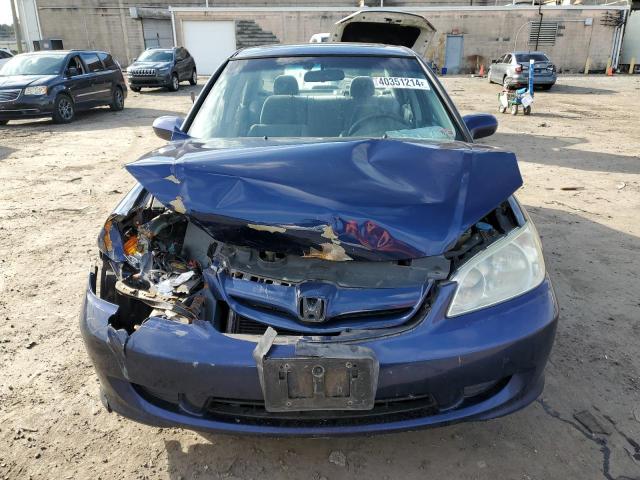 2HGES26794H569142 - 2004 HONDA CIVIC EX BLUE photo 5