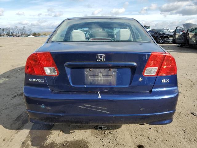 2HGES26794H569142 - 2004 HONDA CIVIC EX BLUE photo 6