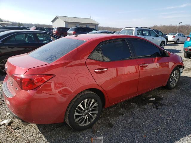 2T1BURHE0KC201696 - 2019 TOYOTA COROLLA L RED photo 3