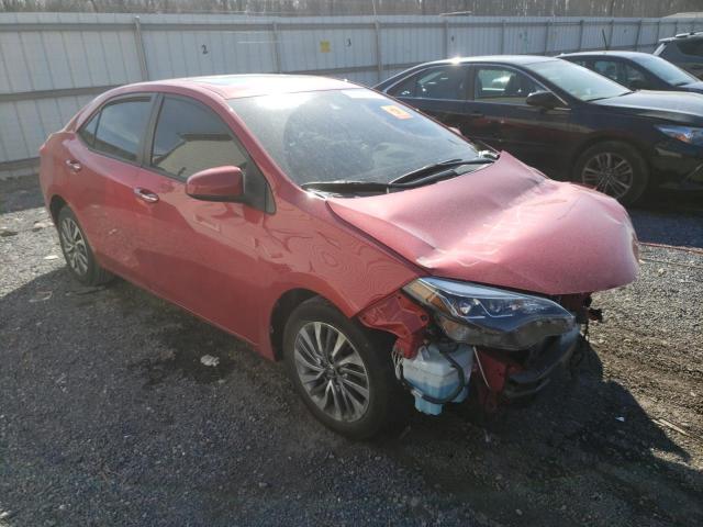 2T1BURHE0KC201696 - 2019 TOYOTA COROLLA L RED photo 4