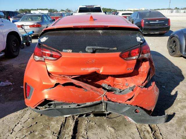 KMHTG6AF7KU006271 - 2019 HYUNDAI VELOSTER BASE ORANGE photo 6