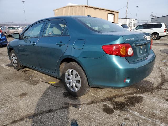 2T1BU4EE9AC495492 - 2010 TOYOTA COROLLA BASE TURQUOISE photo 2