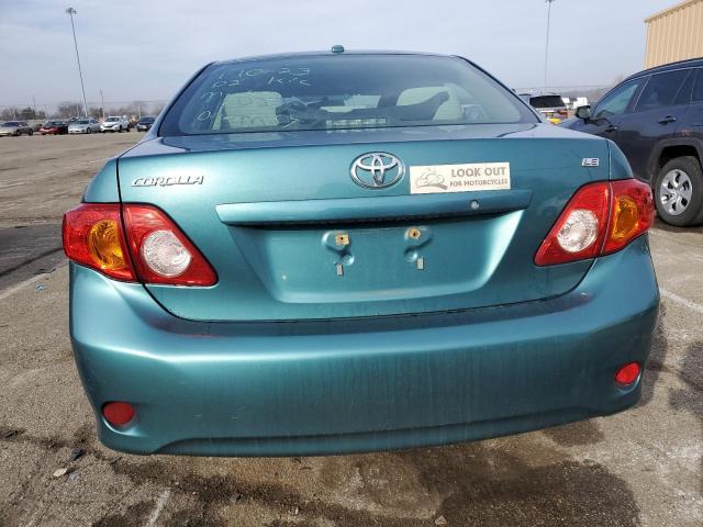 2T1BU4EE9AC495492 - 2010 TOYOTA COROLLA BASE TURQUOISE photo 6