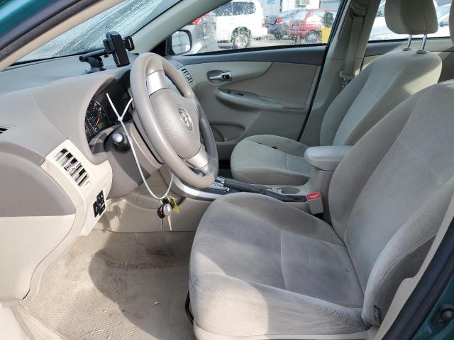 2T1BU4EE9AC495492 - 2010 TOYOTA COROLLA BASE TURQUOISE photo 7