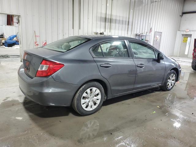 2HGFB2F57CH330660 - 2012 HONDA CIVIC LX CHARCOAL photo 3