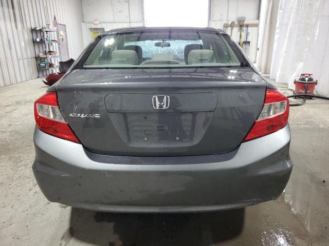 2HGFB2F57CH330660 - 2012 HONDA CIVIC LX CHARCOAL photo 6