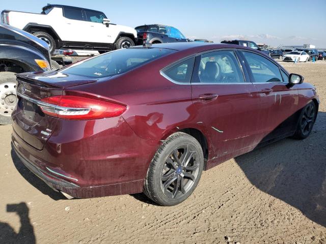 3FA6P0HD9JR205031 - 2018 FORD FUSION SE RED photo 3