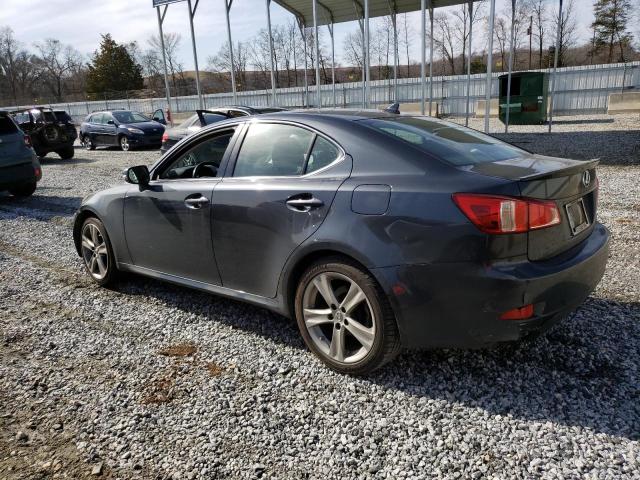 JTHBF5C20B5141690 - 2011 LEXUS IS 250 GRAY photo 2