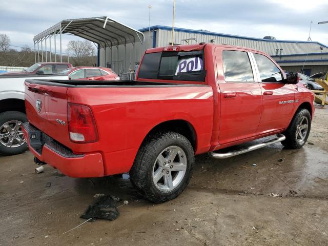 1D7RV1CT7BS551348 - 2011 DODGE RAM 1500 RED photo 3