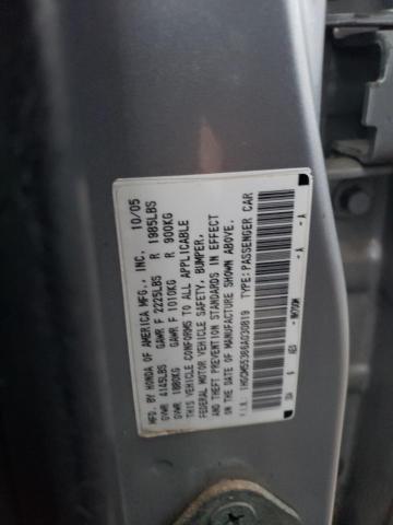 1HGCM55366A030819 - 2006 HONDA ACCORD SE SILVER photo 12