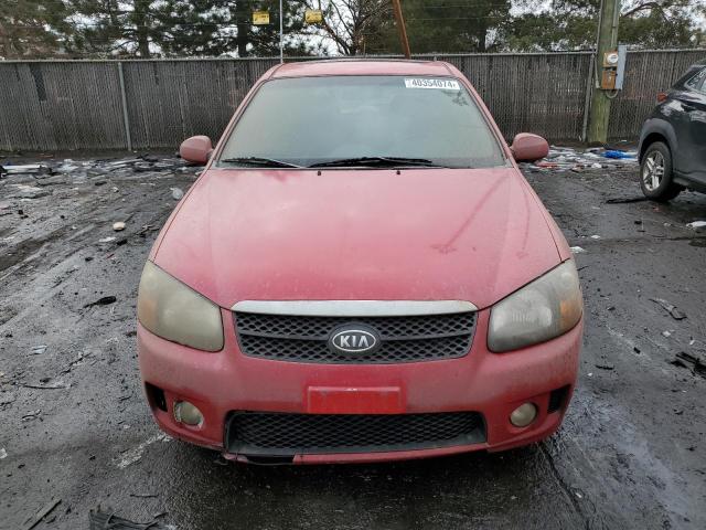 KNAFE161985010815 - 2008 KIA SPECTRA5 5 SX RED photo 5