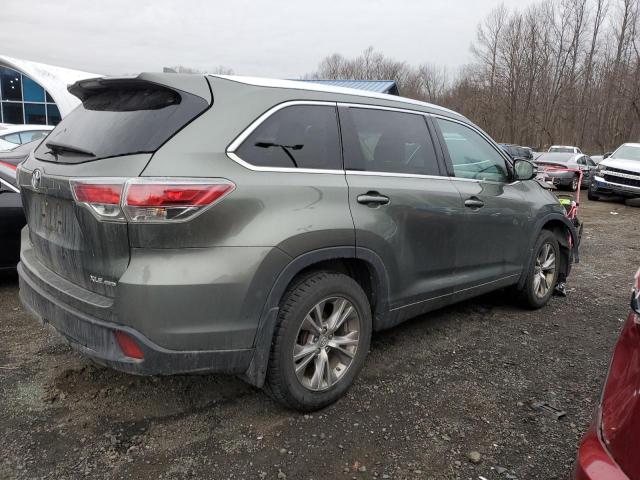 5TDJKRFH6FS219695 - 2015 TOYOTA HIGHLANDER XLE GRAY photo 3