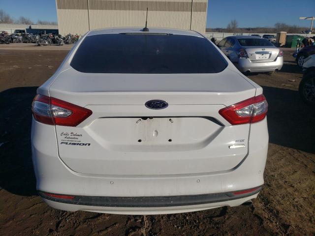 3FA6P0HDXGR306023 - 2016 FORD FUSION SE WHITE photo 6