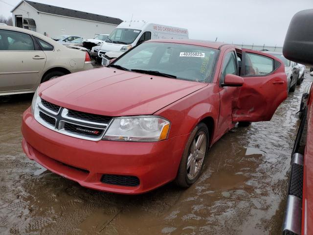 1B3BD1FB3BN573655 - 2011 DODGE AVENGER MAINSTREET RED photo 1