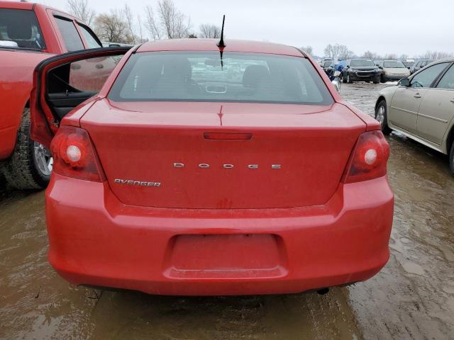 1B3BD1FB3BN573655 - 2011 DODGE AVENGER MAINSTREET RED photo 6