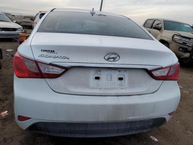 5NPEB4AC7EH822949 - 2014 HYUNDAI SONATA GLS WHITE photo 6