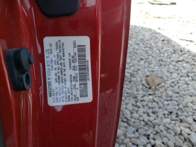 JN1CV6FEXEM900346 - 2014 INFINITI Q60 BASE RED photo 12