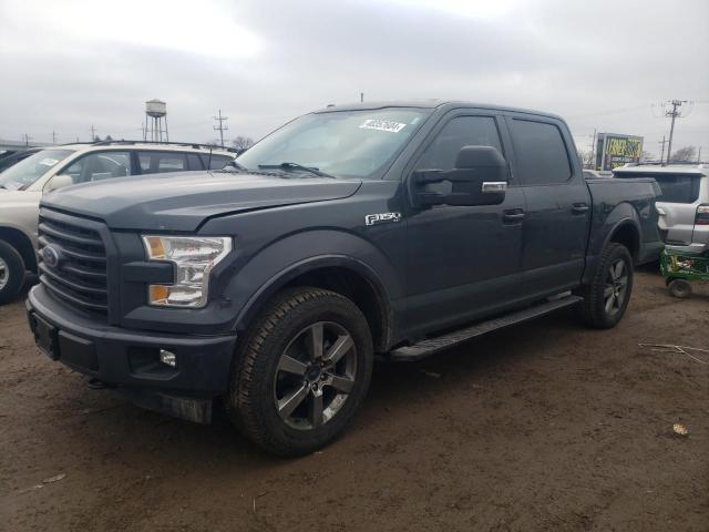 1FTEW1EF4HKE08251 - 2017 FORD F150 SUPERCREW GRAY photo 1