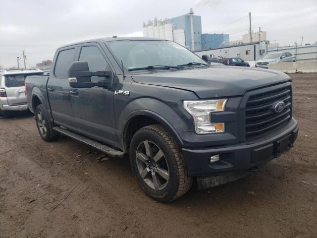 1FTEW1EF4HKE08251 - 2017 FORD F150 SUPERCREW GRAY photo 4