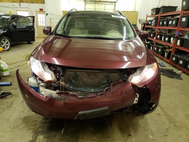 JN8AZ1MW3CW231902 - 2012 NISSAN MURANO S MAROON photo 5