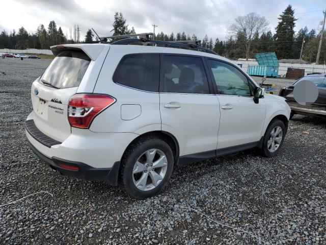 JF2SJARC8FH514487 - 2015 SUBARU FORESTER 2.5I LIMITED WHITE photo 3